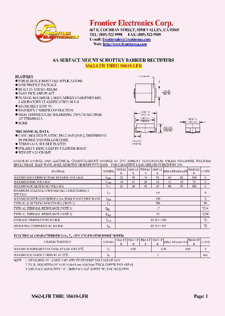 SS65-LFR_4599250.PDF Datasheet