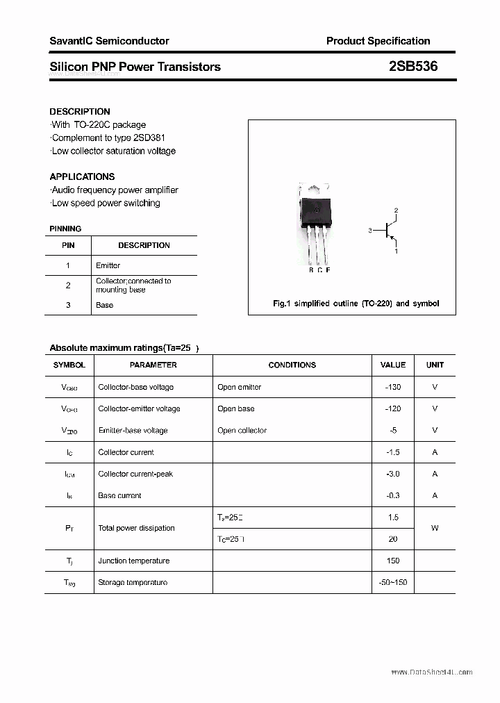 2SB536_4602908.PDF Datasheet