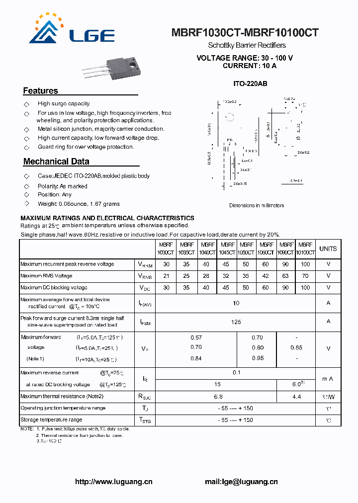 MBR1060CT_4604049.PDF Datasheet