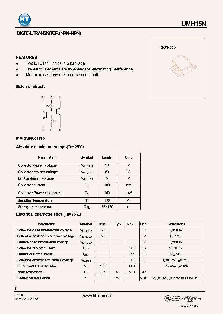 UMH15N_4612556.PDF Datasheet