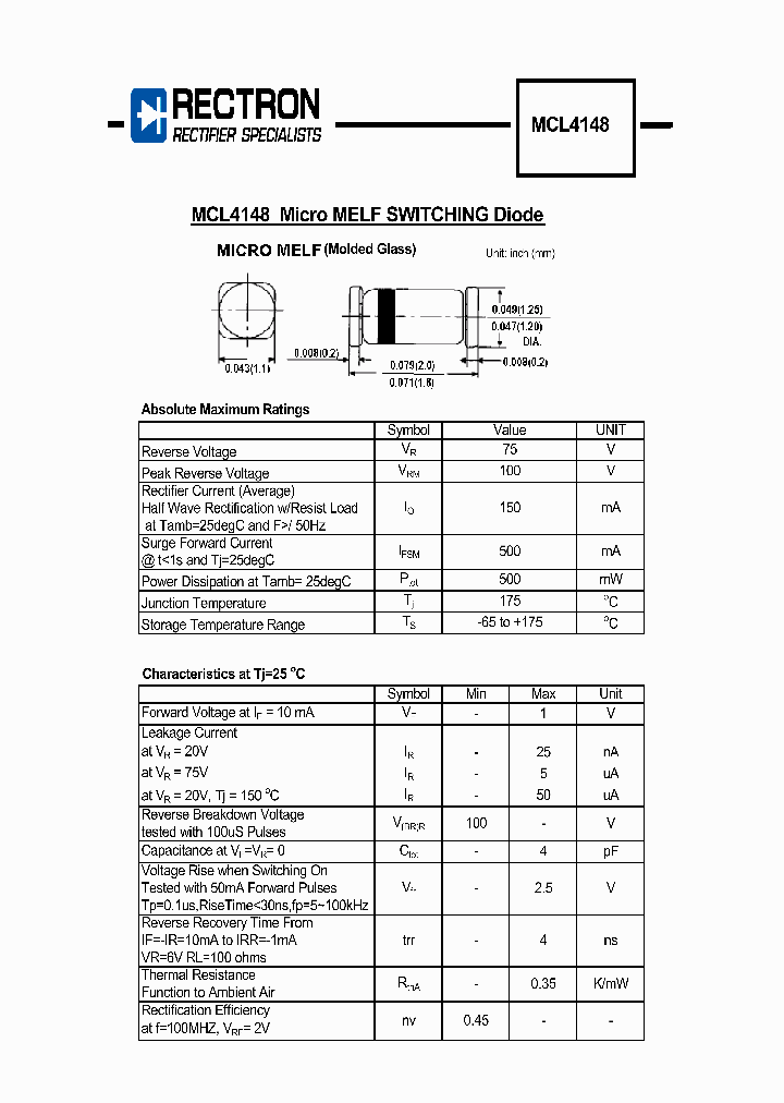 MCL4148_4614696.PDF Datasheet