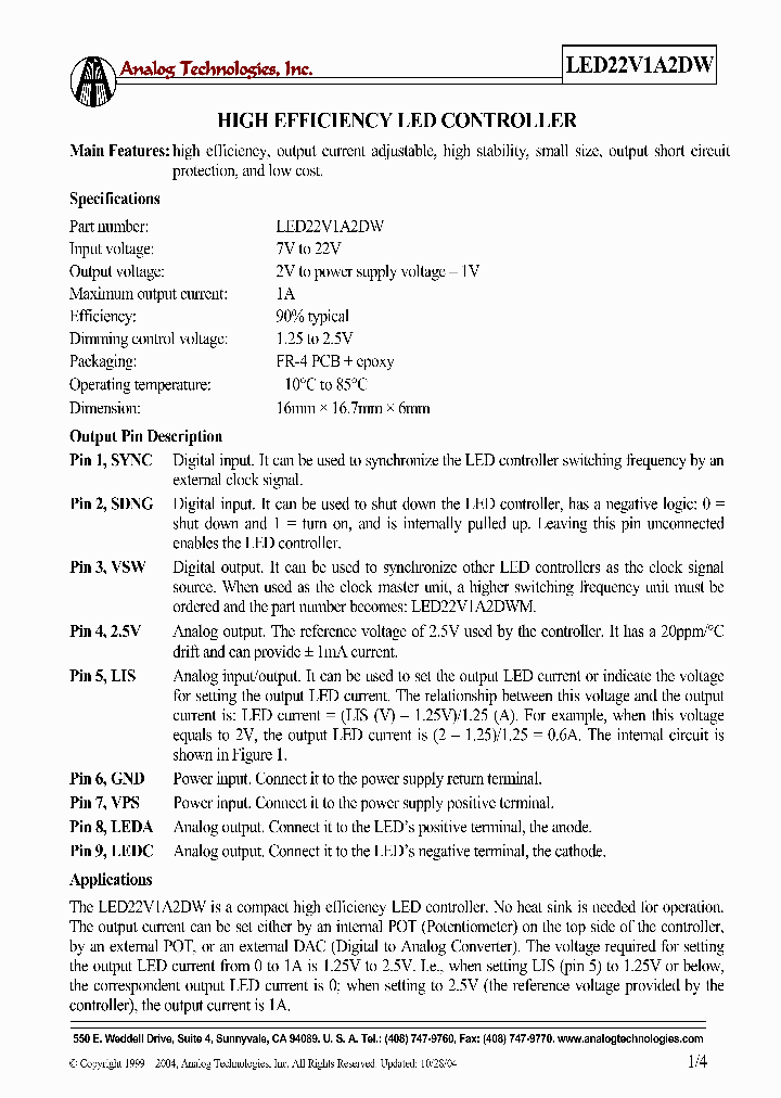 LED22V1A2DW_4615981.PDF Datasheet