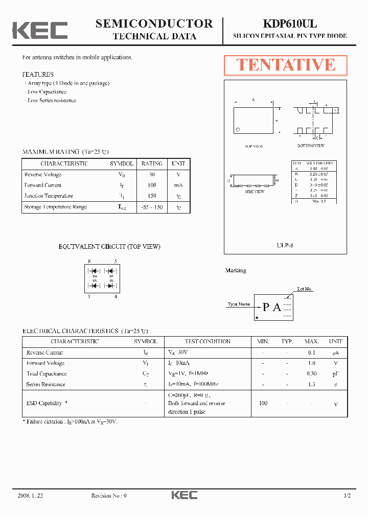 KDP610UL_4618425.PDF Datasheet