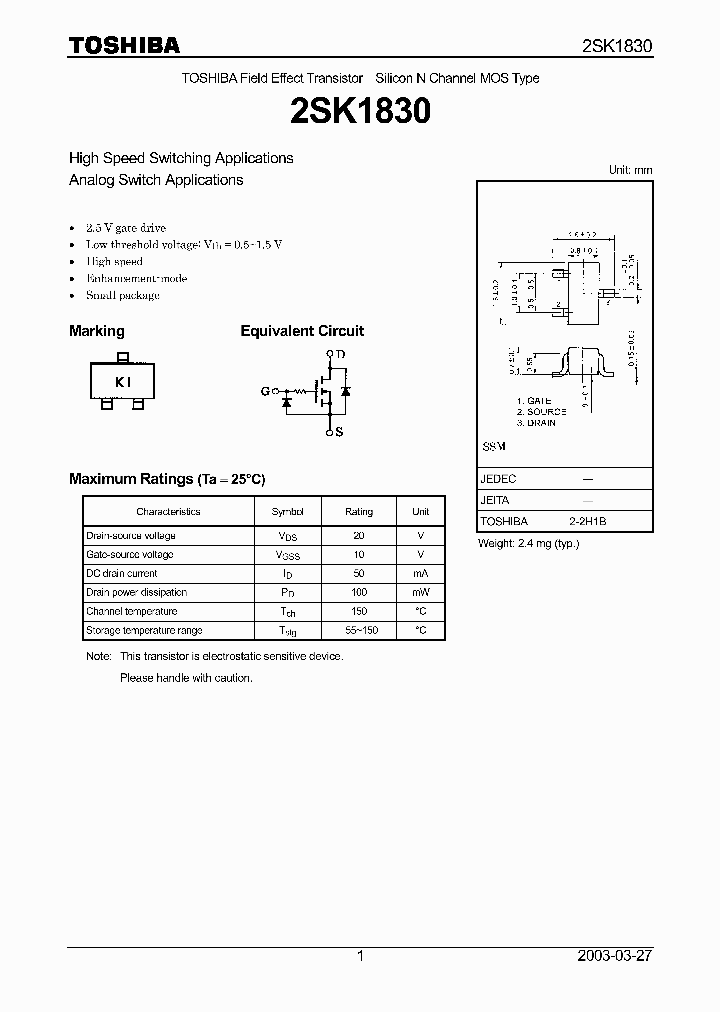 2SK1830_4625117.PDF Datasheet