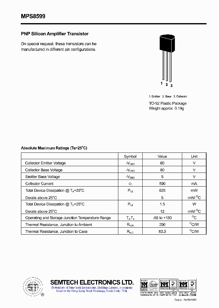 MPS8599_4627063.PDF Datasheet