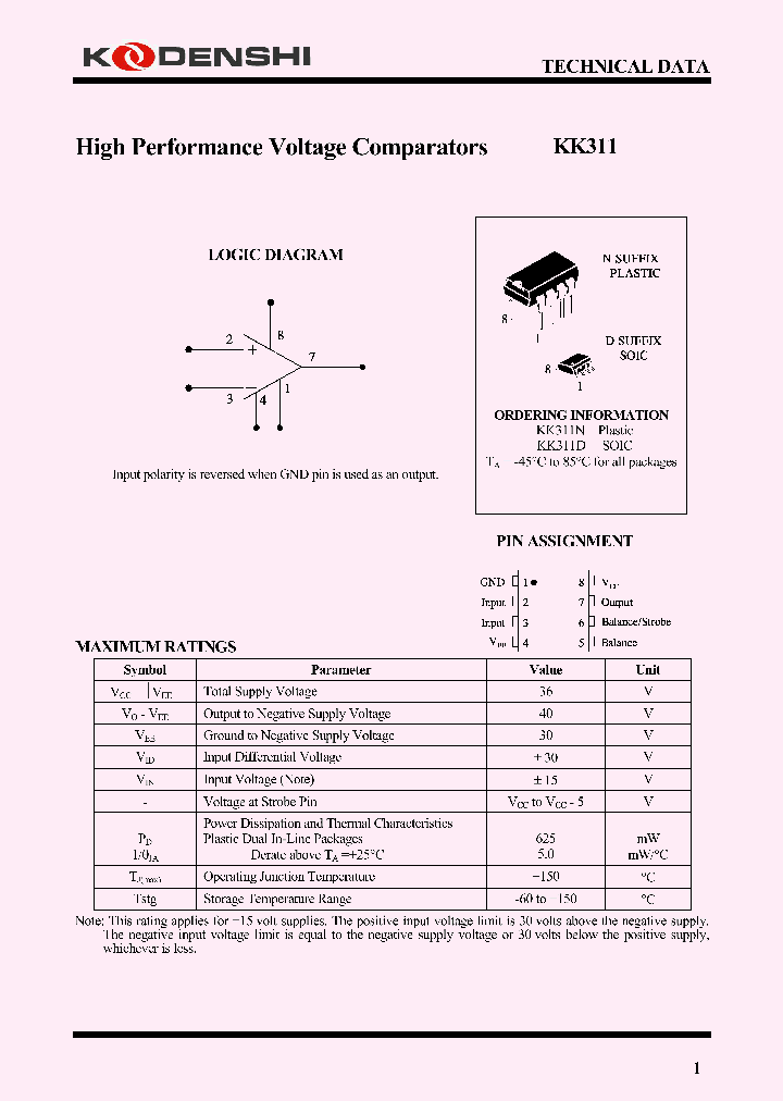 KK311_4631042.PDF Datasheet