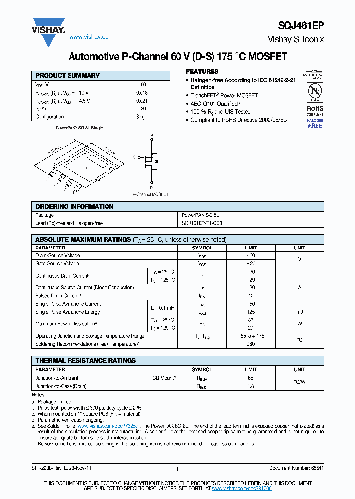 SQJ461EP_4650850.PDF Datasheet