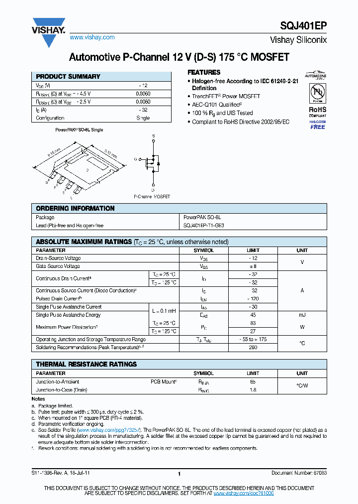 SQJ401EP_4650844.PDF Datasheet