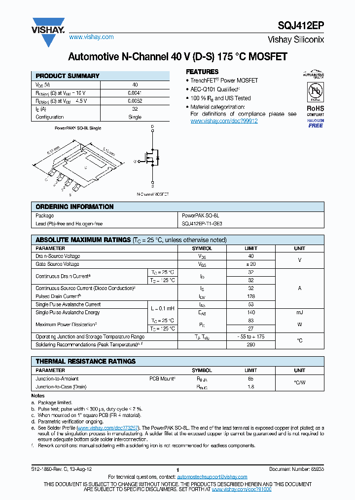 SQJ412EP_4650847.PDF Datasheet