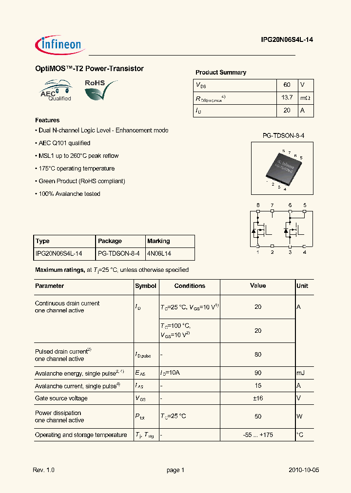 IPG20N06S4L-14_4669433.PDF Datasheet