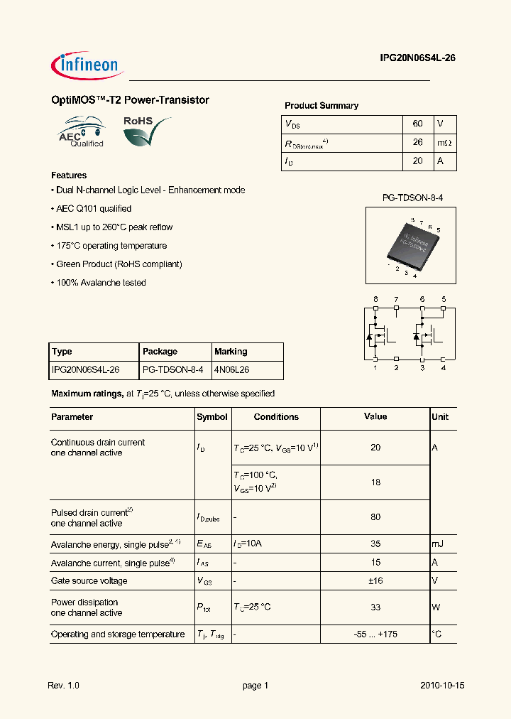 IPG20N06S4L-26_4669439.PDF Datasheet