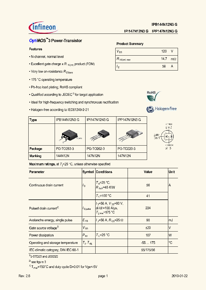 IPI147N12N3G_4670434.PDF Datasheet