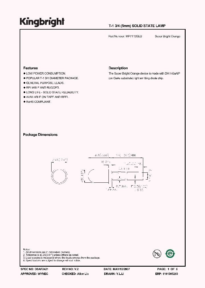 WP7113SED_4676727.PDF Datasheet