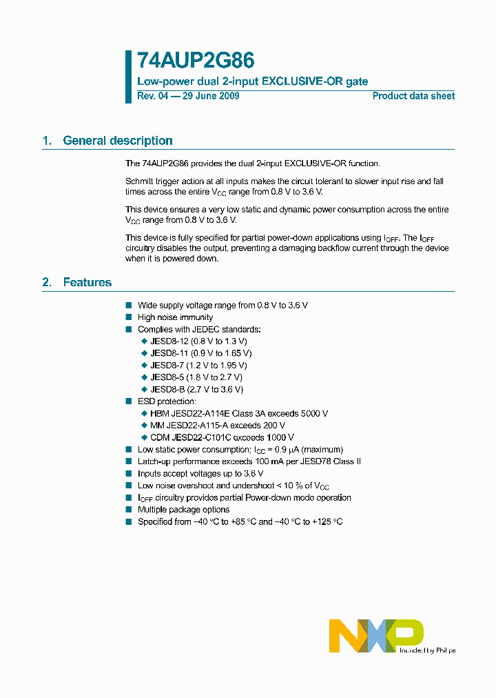 74AUP2G86GM_4679751.PDF Datasheet