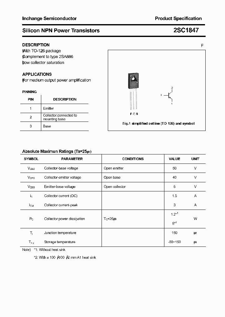 2SC1847_4684319.PDF Datasheet