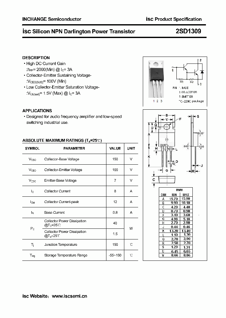 2SD1309_4684542.PDF Datasheet