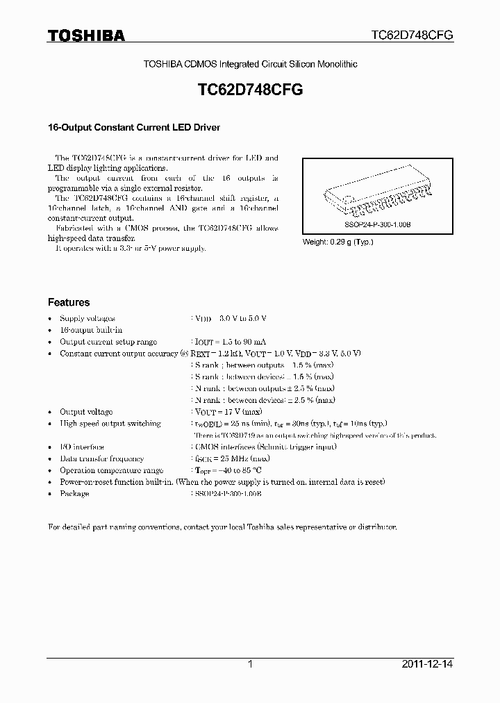 TC62D748CFG_4690449.PDF Datasheet