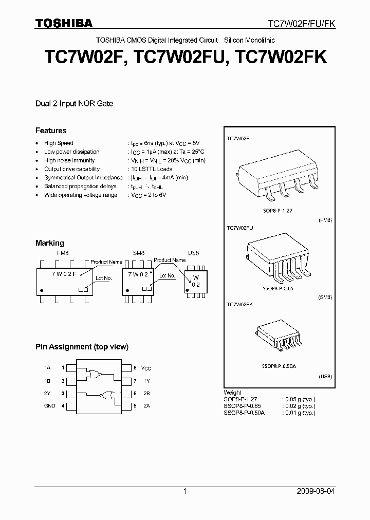 TC7W02FK09_4690492.PDF Datasheet