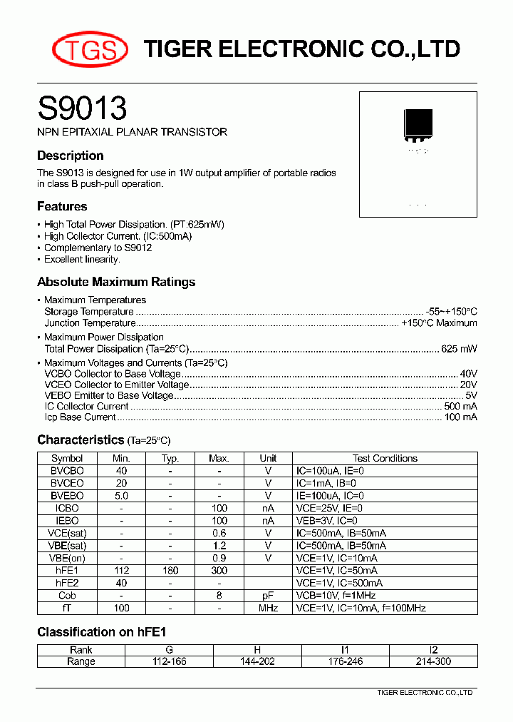 S9013_4695313.PDF Datasheet