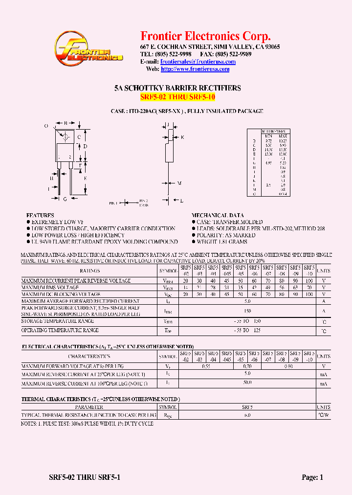 SRF5-02_4696976.PDF Datasheet