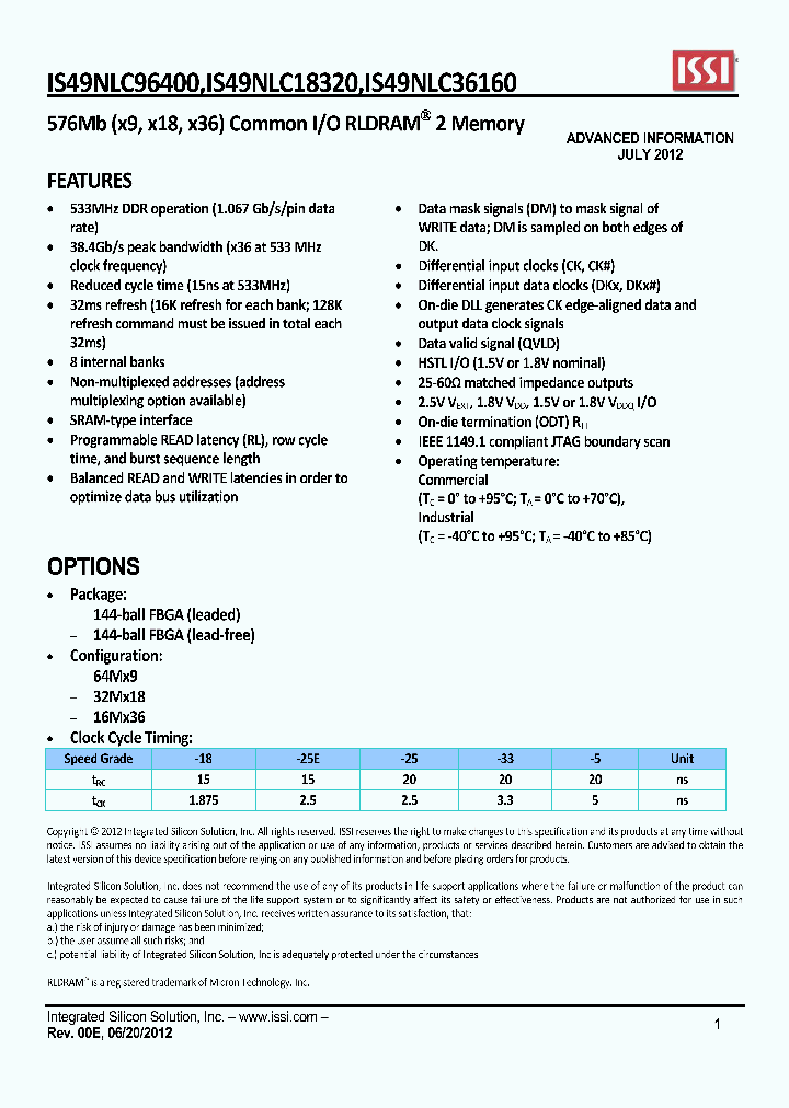 IS49NLC18320_4704654.PDF Datasheet