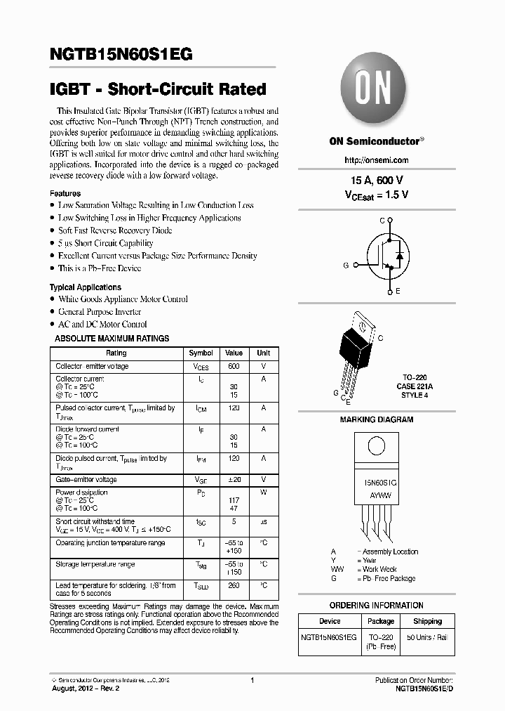 NGTB15N60S1EG_4713517.PDF Datasheet