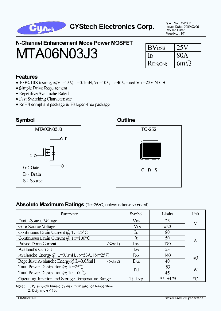 MTA06N03J3_4714445.PDF Datasheet