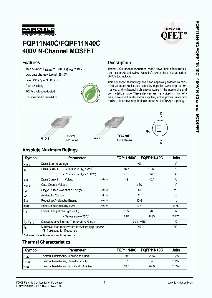 FQP11N40C08_4717821.PDF Datasheet