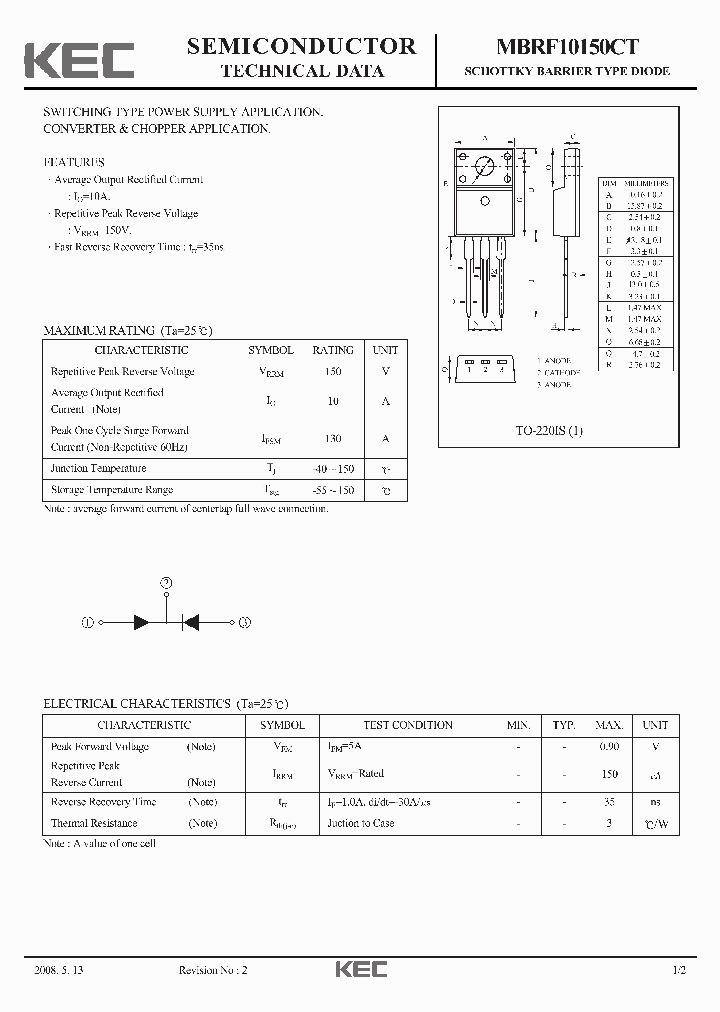 MBRF10150CT_4718848.PDF Datasheet