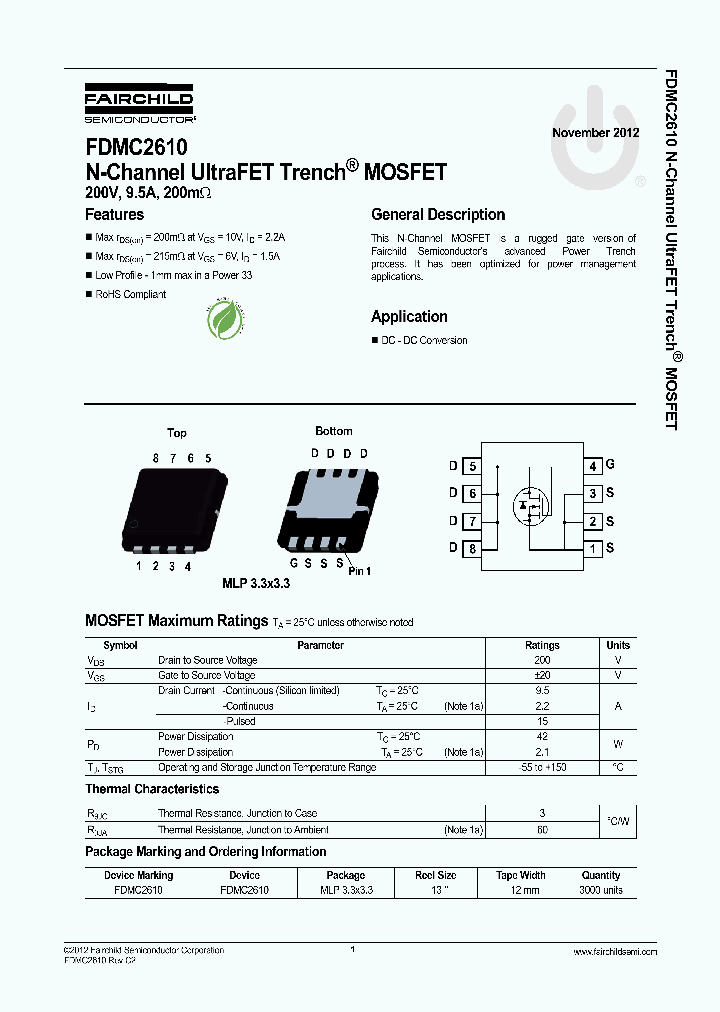 FDMC261012_4719159.PDF Datasheet