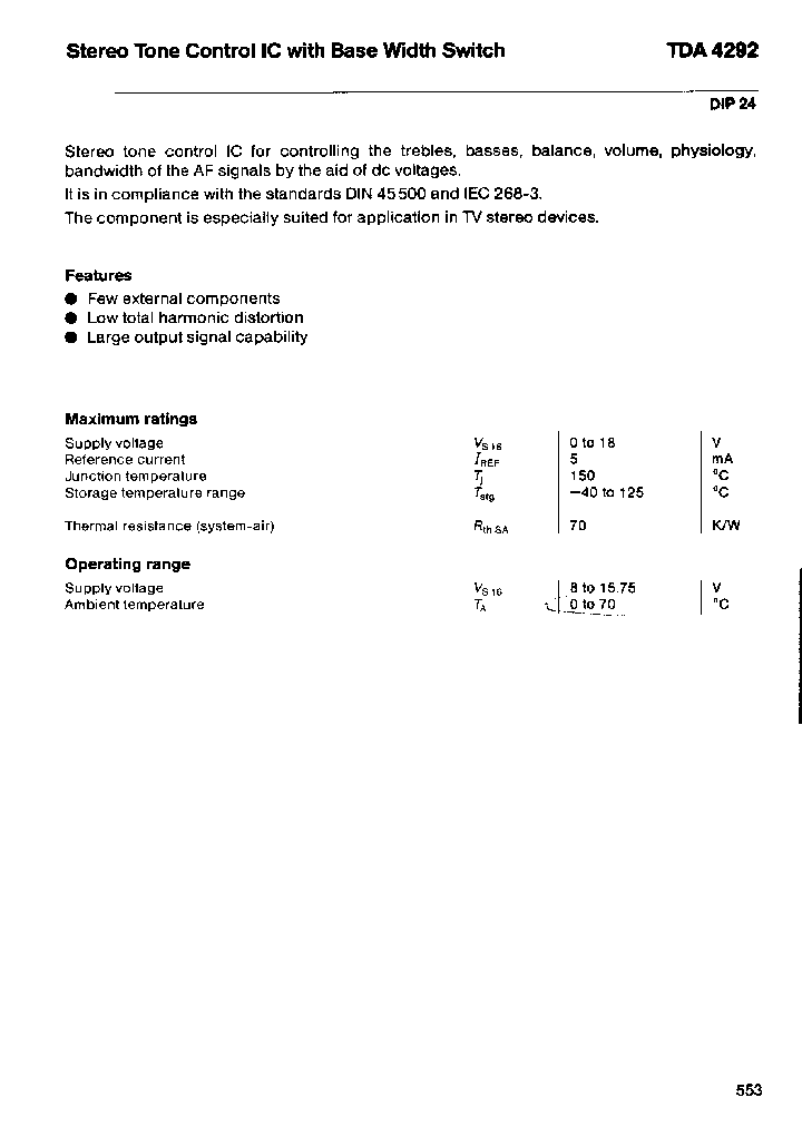 TDA4292_4720267.PDF Datasheet
