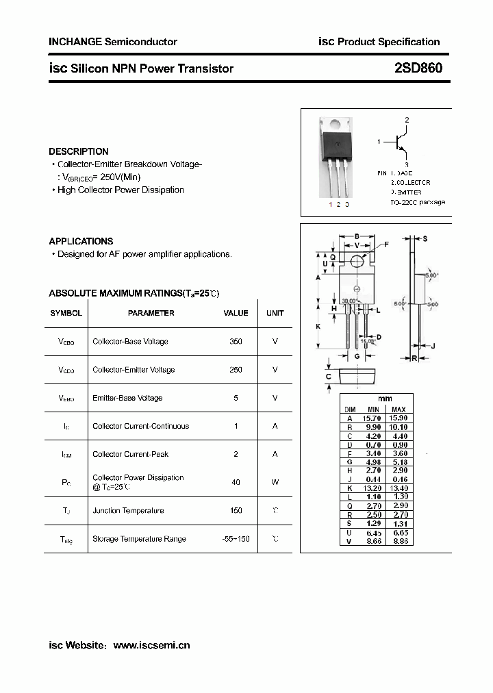 2SD860_4723281.PDF Datasheet