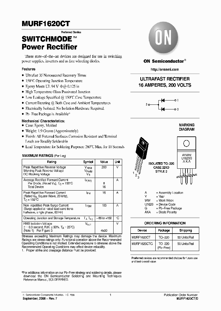 MURF1620CT_4725552.PDF Datasheet