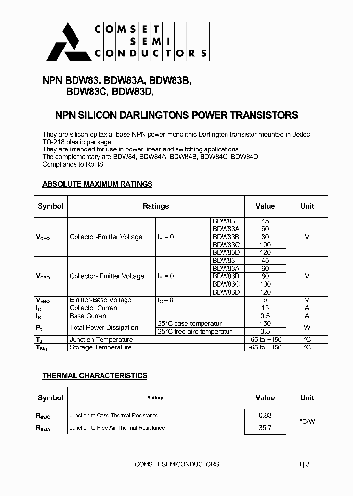 BDW83_4730043.PDF Datasheet