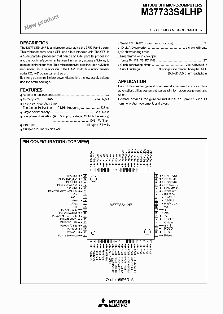 M37733S4LHP_4737401.PDF Datasheet