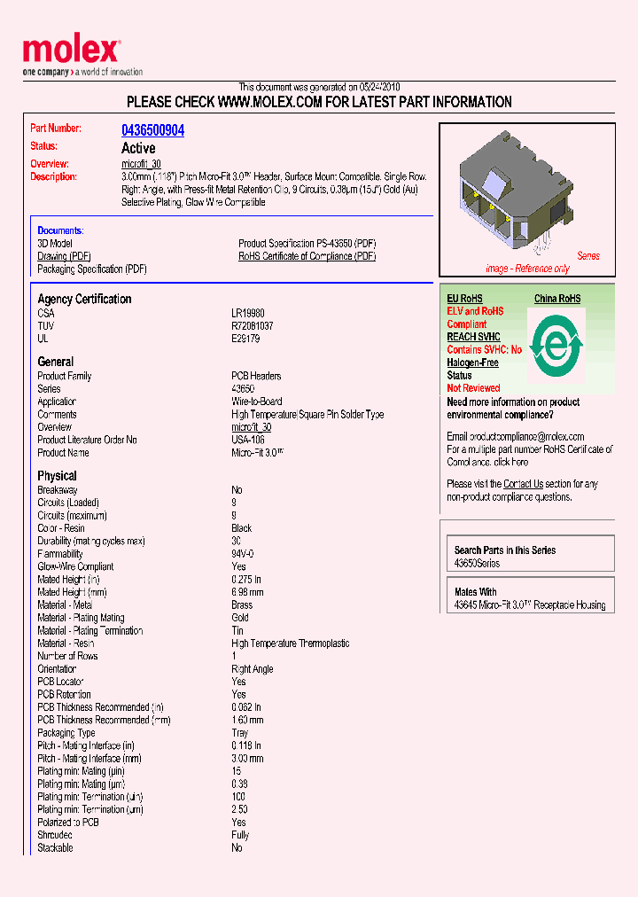 43650-0904_4758107.PDF Datasheet