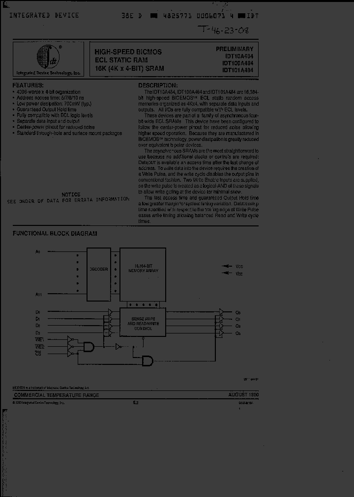 IDT101A484S10C_4760349.PDF Datasheet