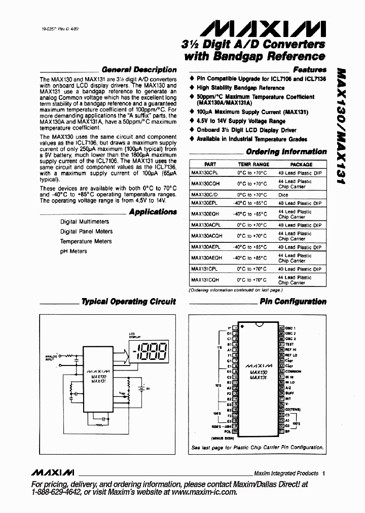 MAX131ACQHD_4768211.PDF Datasheet