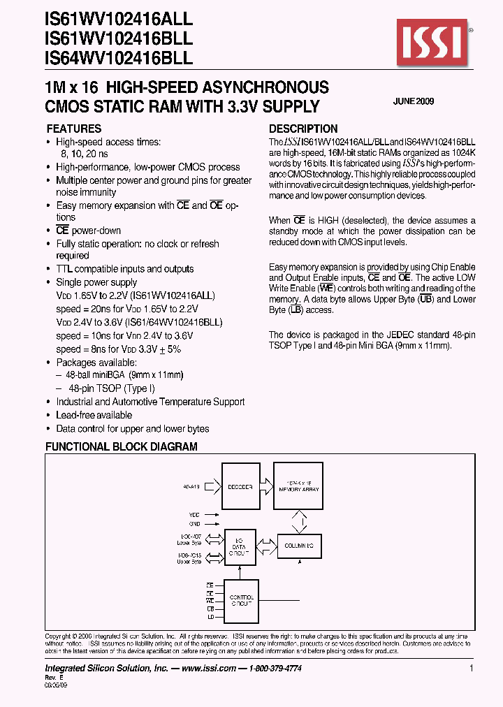 IS61WV102416BLL-10TLI_4776772.PDF Datasheet