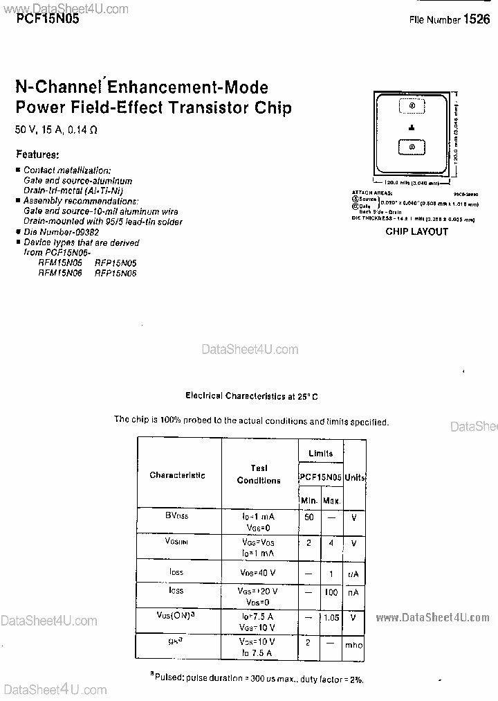 PCF15N05_4779145.PDF Datasheet