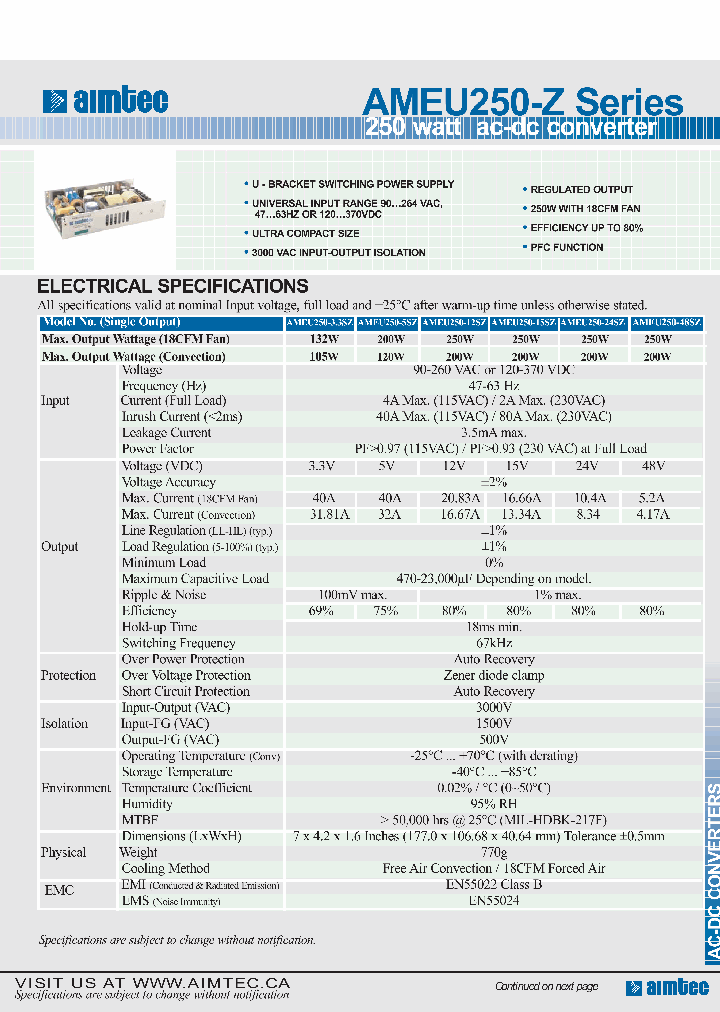 AMEU250-5SZ_4782576.PDF Datasheet