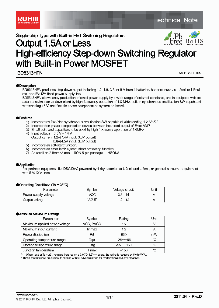 BD8313HFN11_4783683.PDF Datasheet