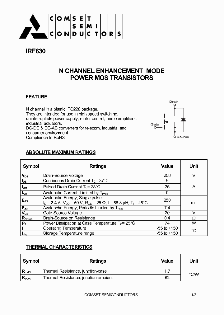 IRF630_4784634.PDF Datasheet