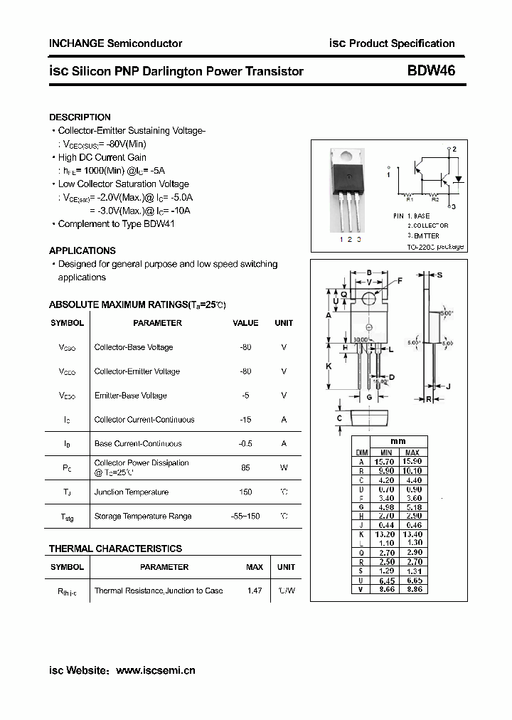 BDW46_4790635.PDF Datasheet