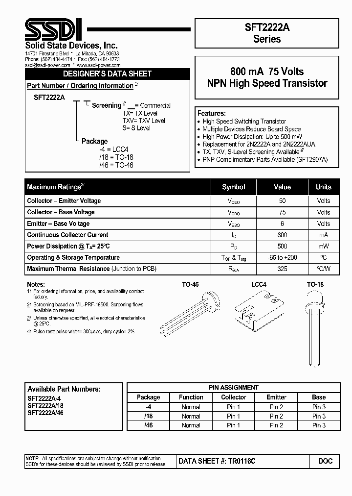 SFT2222A-18_4795003.PDF Datasheet
