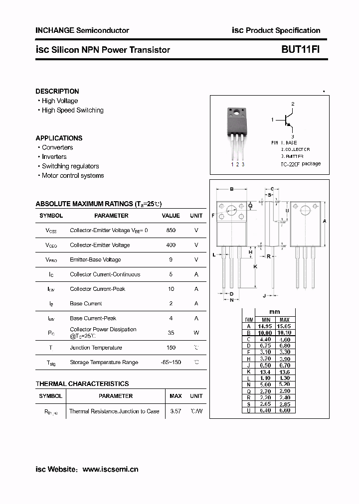 BUT11FI_4802061.PDF Datasheet