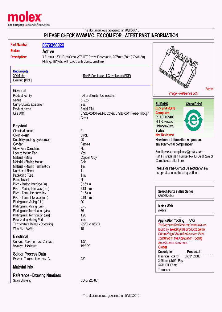 67926-0022_4802919.PDF Datasheet