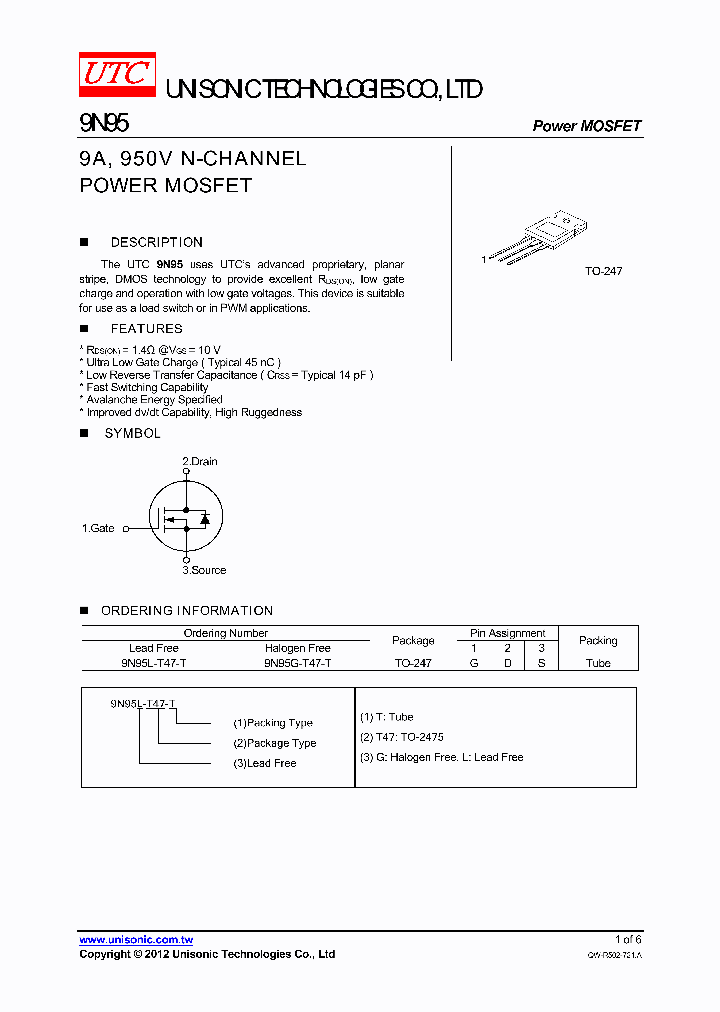 9N95L-T47-T_4804622.PDF Datasheet