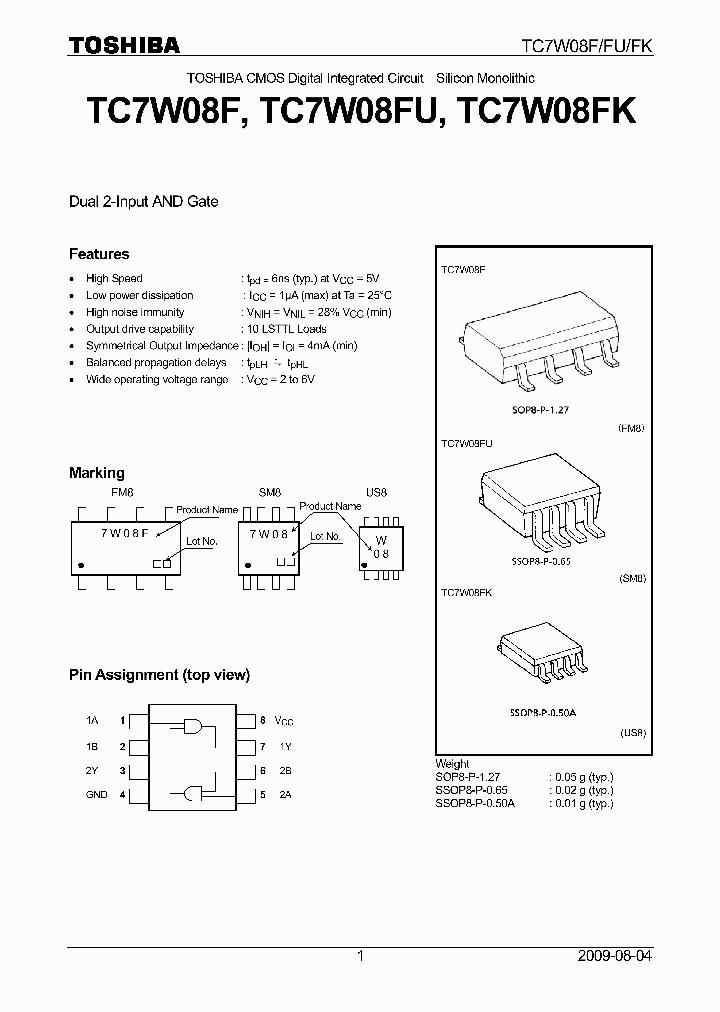 TC7W08FU09_4806816.PDF Datasheet