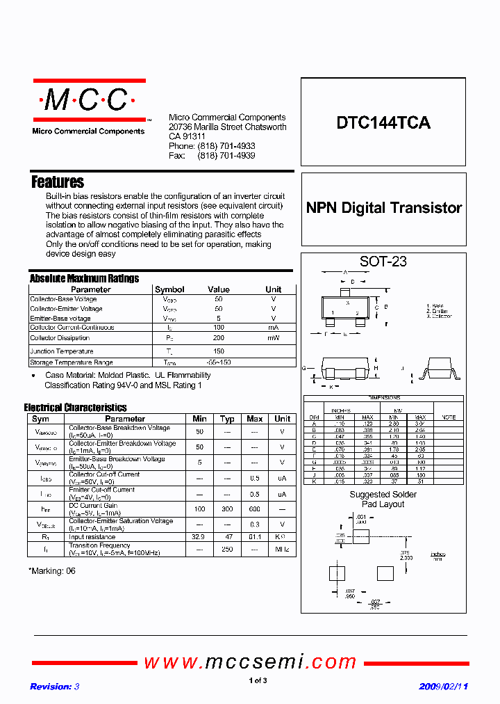 DTC144TCA-TP_4825869.PDF Datasheet